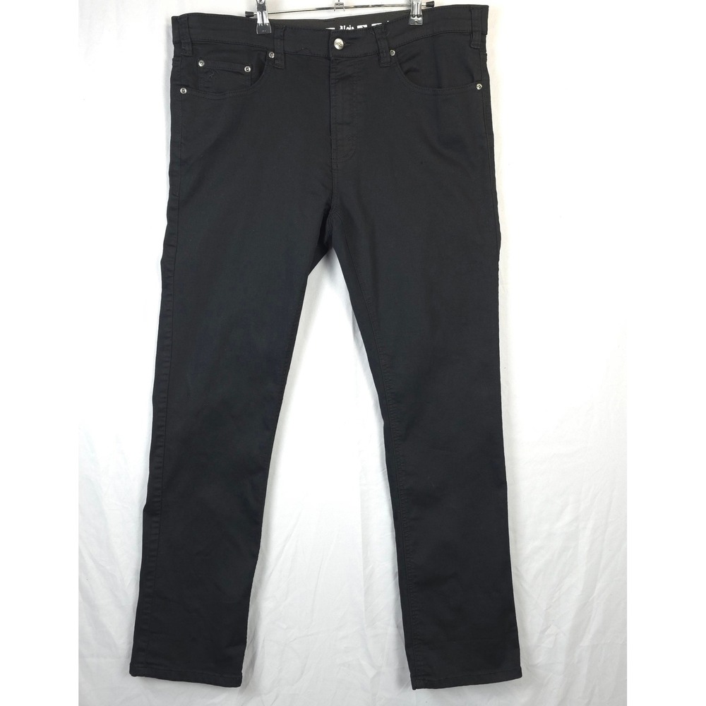 Lois Brad Slim Black Stretch Jeans 38x32 Men Straight Fit Streetwear Everyday